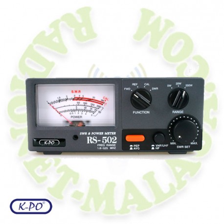 Medidor de SWR de 1,8 a 525 Mhz K-PO RS502N