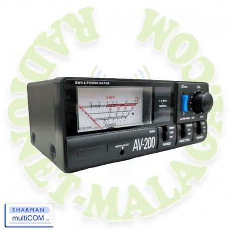 Medidor de SWR 1,8-160 Mhz SHARMAM AV200