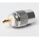 Conector PL pin dorado para RG58 PL259/6